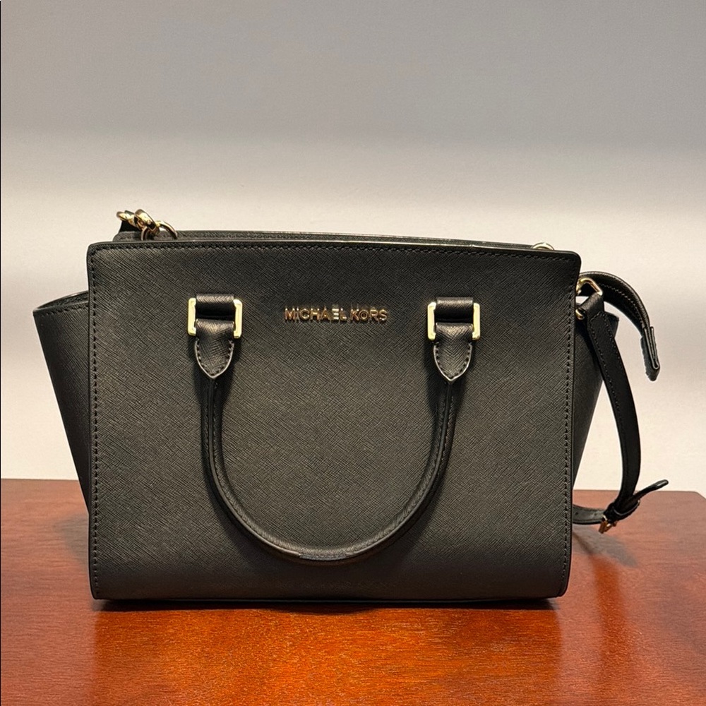Michael Kors Black Leather Handbag